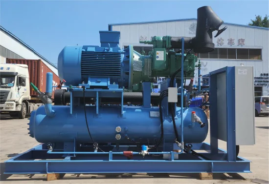 Wholesale Screw Parallel Refrigeration Compressor Condensing Unit in Large Cold Storage Room/Freez, High Efficiency and Energy Saving Refrigeration Compressor